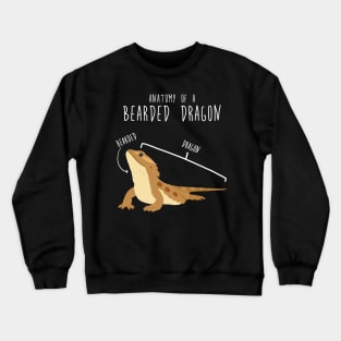 Bearded Dragon Lizard Reptile Anatomy Crewneck Sweatshirt